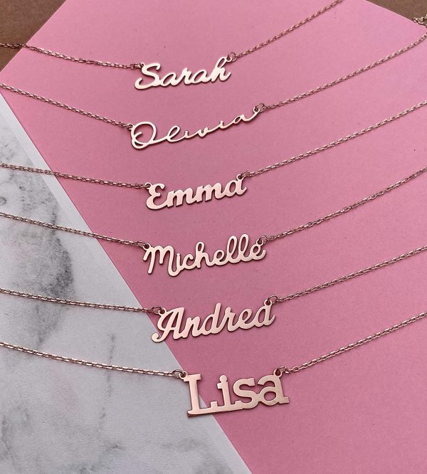 Personalized Name Necklace - Silver Name Necklace - Gold Mama Necklace - Custom Name Necklace - Gift for Her - Christmas Gift - Image 7