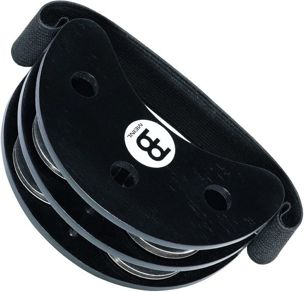 Meinl Percussion FJS2S-BK Foot Tambourine Steel Jingles, Black - Image 3