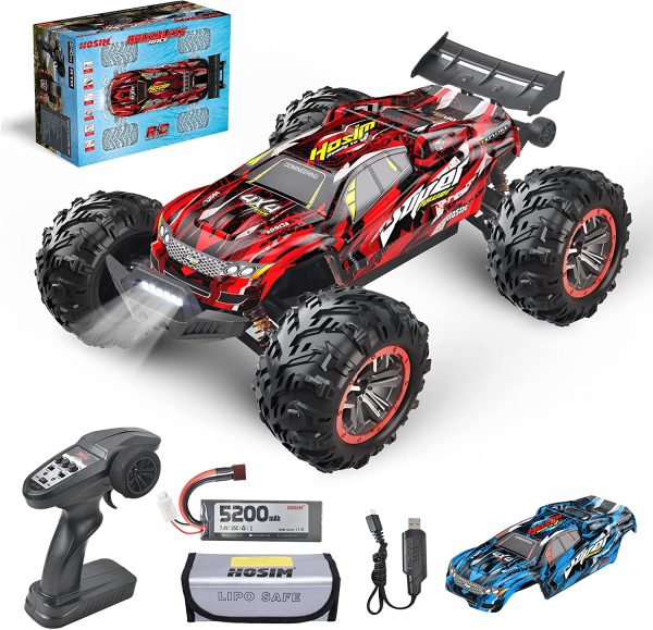 Hosim Brushless RC Cars, 1:10 High Speed 68+ KMH Remote Control Car for Adults Boys, 4WD All Terrains Waterproof Off Road Hobby Grade Fast Monster Trucks - Image 6