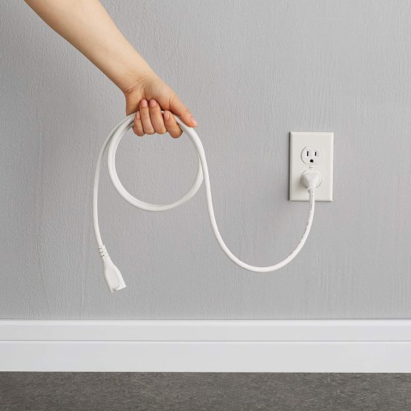 Extension Cord- 6 feet US White - Image 3