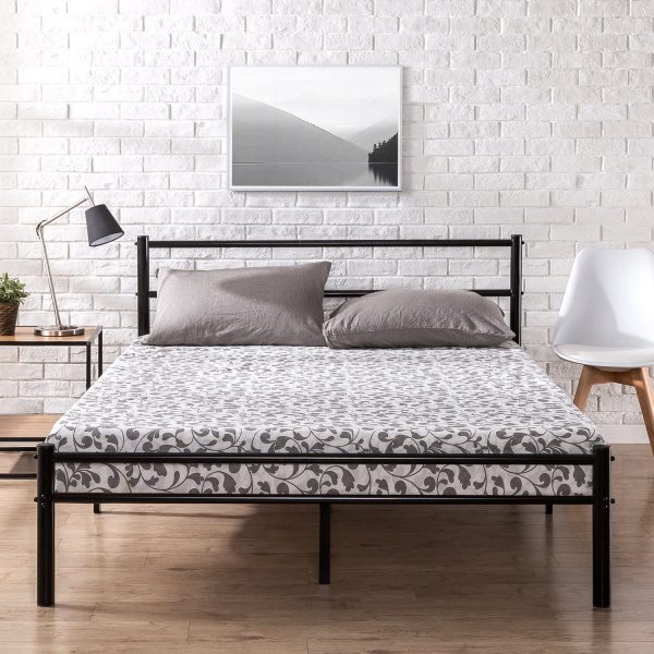 Zinus Metal Platform Bed Frame with Headboard and Footboard / Premium Steel Slat Support / Mattress Foundation, Twin - Image 6