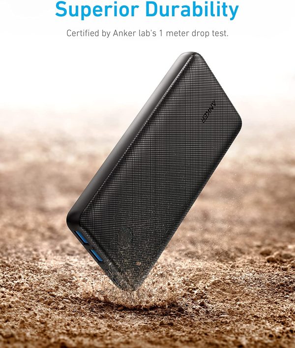 Anker Portable Charger, PowerCore Essential 20000mAh Power Bank with PowerIQ Technology and USB-C (Input Only), Durable External Battery Pack Compatible with iPhone, Samsung, iPad, and More - Image 5