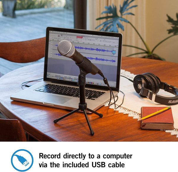 Samson Q2U Handheld Dynamic USB Microphone Recording and Podcasting Pack - Image 6