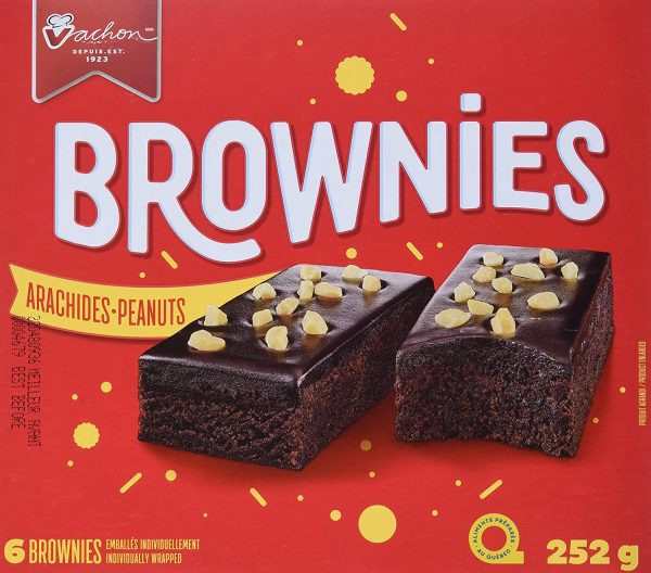 Brownies Topped with Chocolatey Frosting and Crunchy Chopped Peanuts, Contains 6 Individually Wrapped Brownie Snacks, 252 Grams - Image 9