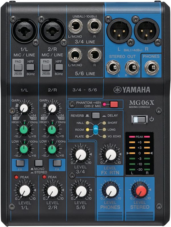 Yamaha MG06X 6-Input Compact Stereo Mixer - Image 3