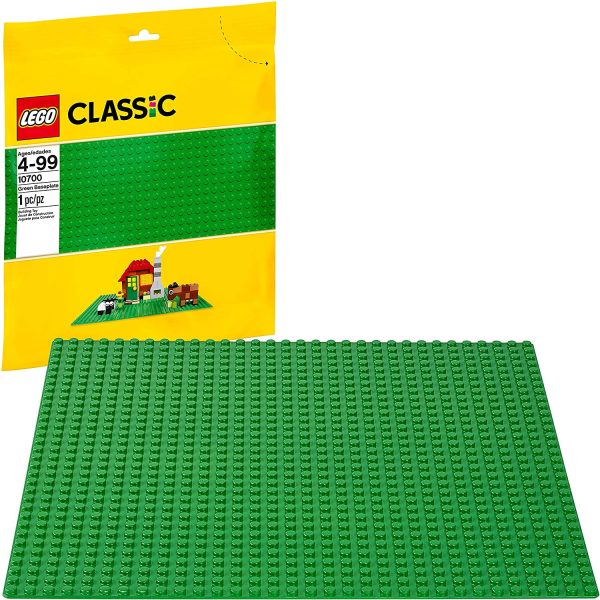 LEGO 10700 Classic Green Baseplate Supplement, 10 x 10-Inch - Image 2