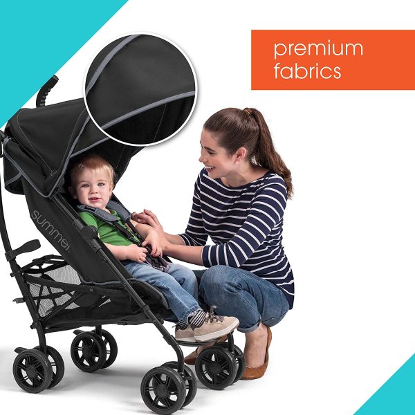 Summer 3Dlite+ Convenience Stroller, Matte Black ??Lightweight - Image 5