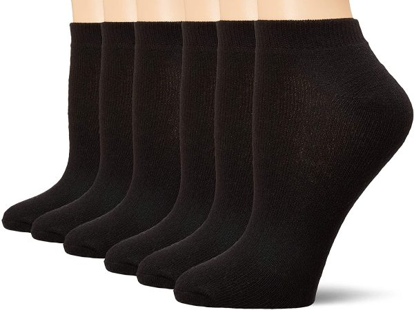 Fruit of the Loom Women's 6 Pack Cotton Low Cut Socks