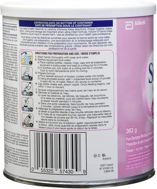 Similac Neosure Post-discharge Baby Formula Powder for Preterm Babies, Up To 12 Months, Pink, 363g - Image 7