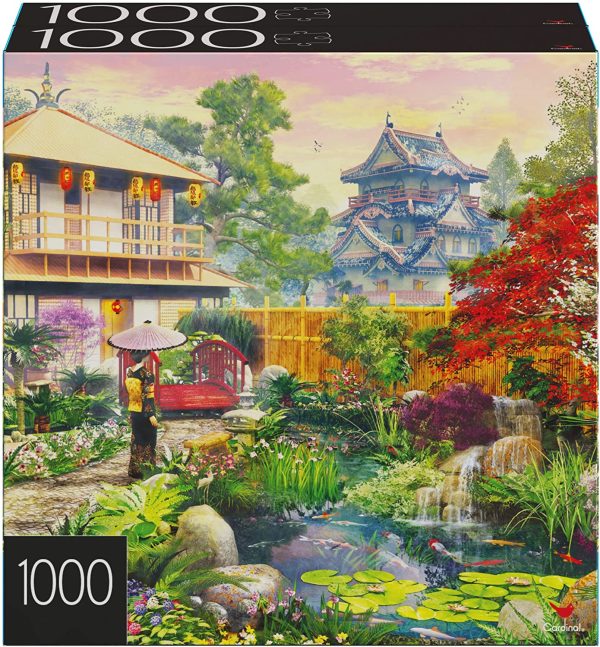 2-Pack of 1000-Piece Jigsaw Puzzles, for Adults, Families, and Kids Ages 8 and up, Amalfi Coast and Japan Garden - Image 4