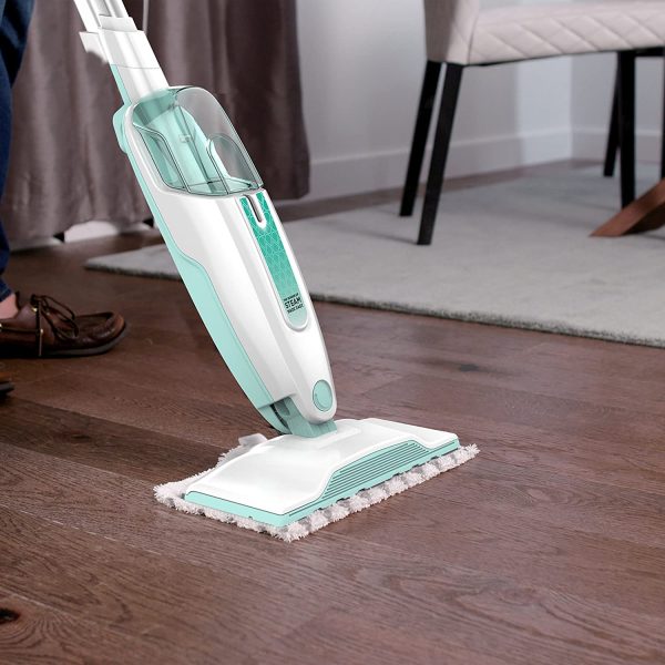 Shark S1000C Steam Mop, White/Seafoam Blue (Canadian Version)