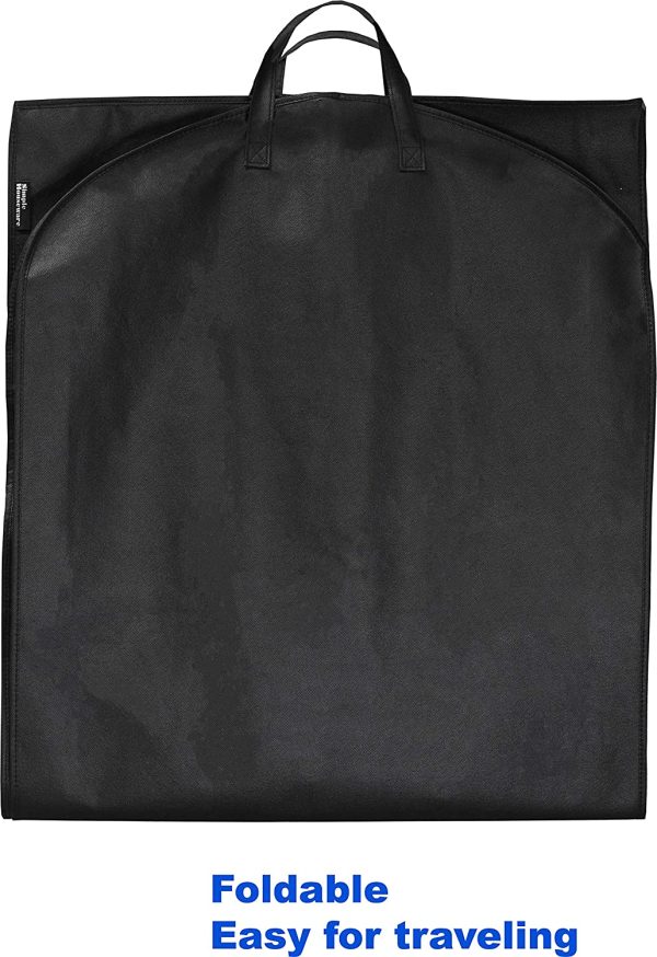 SimpleHouseware 43-Inch Heavy Duty Garment Bag w/Pocket for Dresses, Coats - Image 6