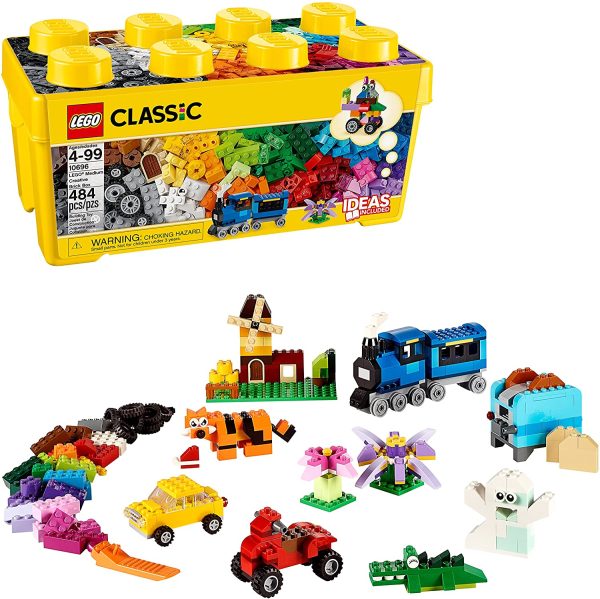 Lego Classic Medium Creative Brick Box 10696 Building Toys for Creative Play; Kids Creative Kit (484 Pieces)