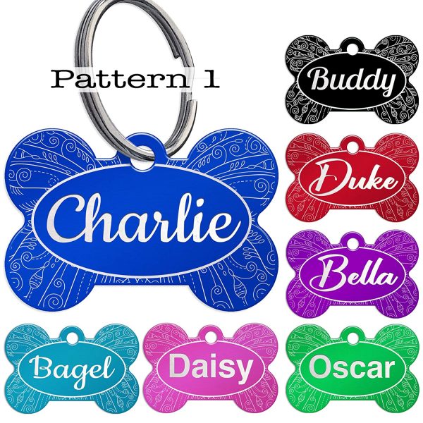 Cmart555 Distinctive Laser Engraved Dog Tags - Front and Back - Attractive Colours and Patterns - Image 5