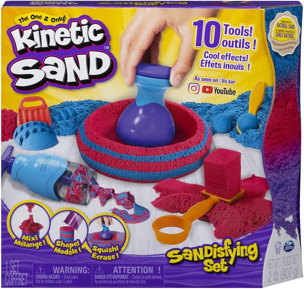 , Sandisfying Set with 2lbs of Sand and 10 Tools, Play Sand Sensory Toys for Kids Ages 3 and up - Image 3