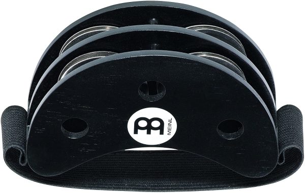 Meinl Percussion FJS2S-BK Foot Tambourine Steel Jingles, Black - Image 5