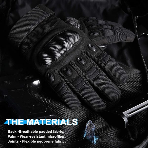 WTACTFUL Tactical Gloves for Men Touchscreen Military Gear Combat Shooting Motorcycle Gloves