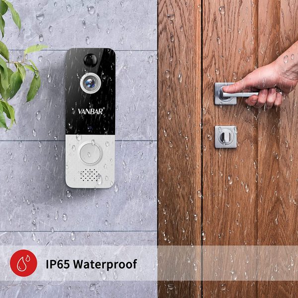 ?w?022 New?w?Wireless Doorbell Camera 1080P Video Door Bell with Indoor Chime (White) - Image 2