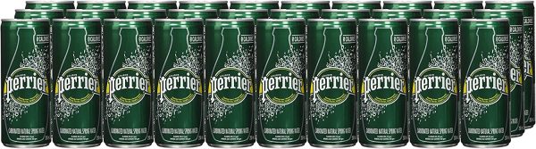 Perrier Carbonated  Spring Sparkling Water, 250mL Slim Cans, 30 Cans Total - PACKAGING MAY VARY - Image 6