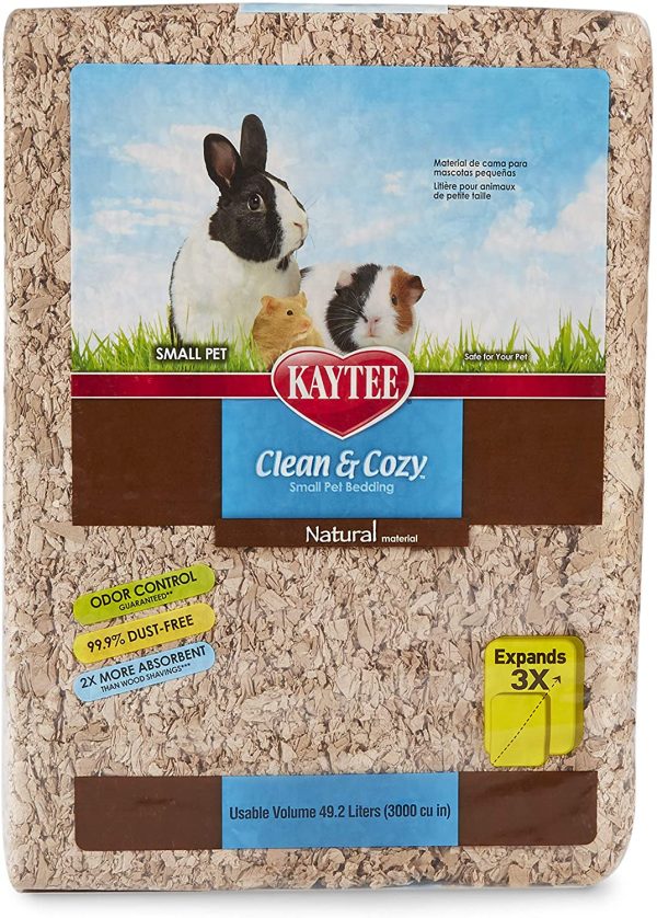 Kaytee Clean & Cozy Natural Small Animal Bedding, Expands to 49.2L - Image 6