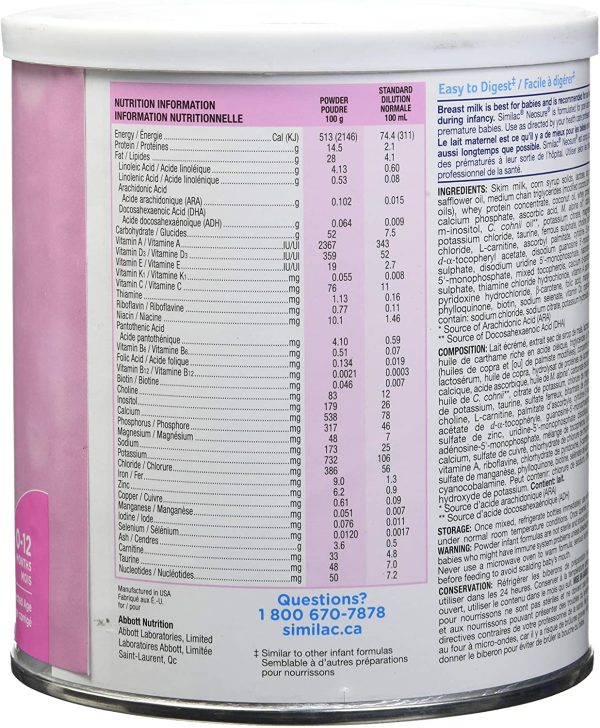 Similac Neosure Post-discharge Baby Formula Powder for Preterm Babies, Up To 12 Months, Pink, 363g - Image 3