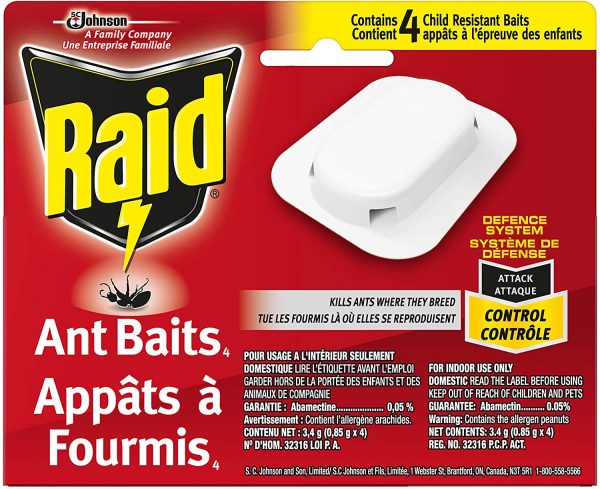 Raid Ant Killer Baits, For Household Use, Child Resistant, 4 Count - Image 6