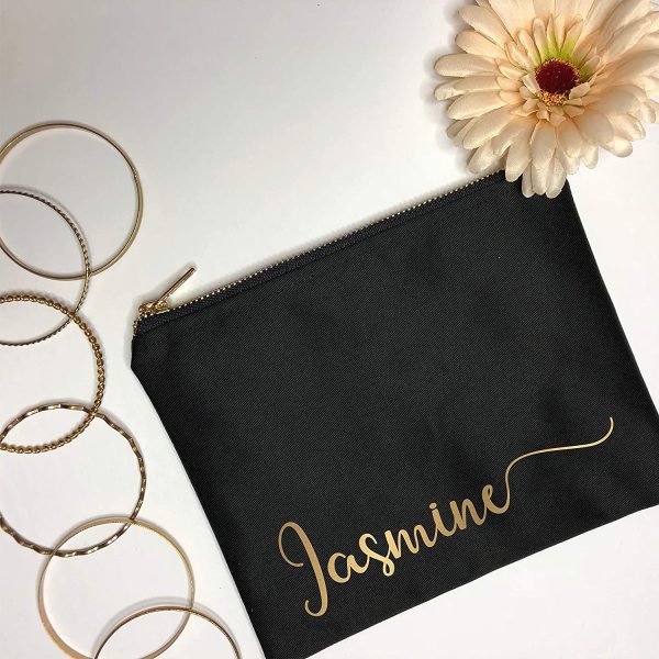 Custom Name Makeup Bag | Bridesmaid Gift | Monogram Bag - Image 6