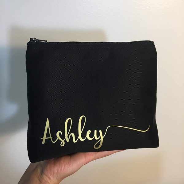 Custom Name Makeup Bag | Bridesmaid Gift | Monogram Bag - Image 5