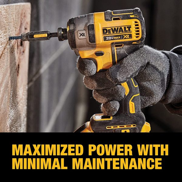 DEWALT 20V MAX* XR Impact Driver Kit, Brushless, 3-Speed, 1/4-Inch, Tool Only (DCF887B) - Image 7