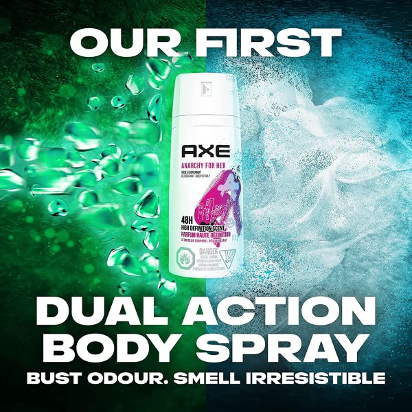 AXE Daily Fragrance Anarchy For Her antibacterial odour protection 113 GR - Image 5