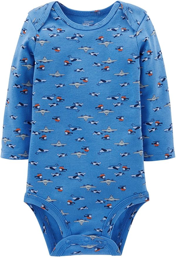 Simple Joys by Carter's Baby-Boys 5-Pack Long-Sleeve Bodysuit - Image 2