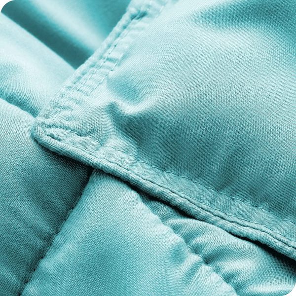 Comforter Set - Twin/Twin Extra Long - Goose Down Alternative - Ultra-Soft - Premium 1800 Series - All Season Warmth (Twin/Twin XL, Aqua) - Image 4