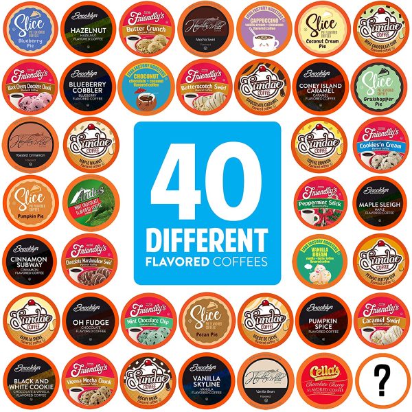 Two Rivers Coffee Flavoured Coffee Pods Variety Pack Single-Cup, Compatible with Keurig 2.0 K-Cup Brewers, 40 Count - Image 2